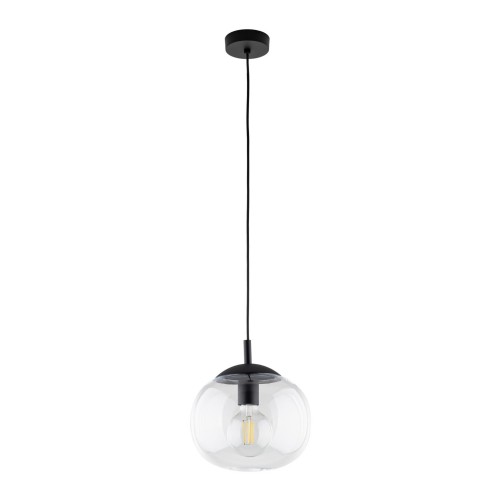 Lampa wisząca szklany klosz VIBE Czarny E27 MAX 15W LED 4816 TK Lighting