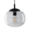 Lampa wisząca szklany klosz VIBE Czarny E27 MAX 15W LED 4816 TK Lighting