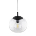 Lampa wisząca ze szklanym kloszem VIBE czarna 1xE27 4818 TK Lighting