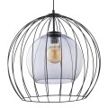 Lampa wisząca UNIVERSO gwint E27 moc 15W styl nowoczesny szklany klosz | czarny 2552 TK lighting