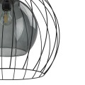 Lampa wisząca UNIVERSO gwint E27 moc 15W styl nowoczesny szklany klosz | czarny 2552 TK lighting