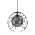 Lampa wisząca UNIVERSO gwint E27 moc 15W styl nowoczesny szklany klosz | czarny 2552 TK lighting