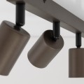 Lampa sufitowa brązowa 4x reflektorki na listwie TOP BROWN 6182 TK Lighting