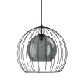 Lampa wisząca UNIVERSO gwint E27 moc 15W styl nowoczesny szklany klosz | czarny 2552 TK lighting