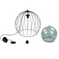 Lampa wisząca UNIVERSO gwint E27 moc 15W styl nowoczesny szklany klosz | czarny 2552 TK lighting