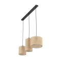 Lampa wisząca na listwie z juty 3xE27 boho JUTA 4954 TK Lighting