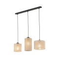 Lampa wisząca na listwie z juty 3xE27 boho JUTA 4954 TK Lighting