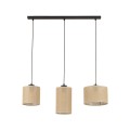 Lampa wisząca na listwie z juty 3xE27 boho JUTA 4954 TK Lighting
