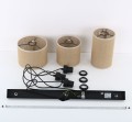 Lampa wisząca na listwie z juty 3xE27 boho JUTA 4954 TK Lighting