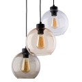Lampa wisząca CUBUS gwint E27 moc 15W styl nowoczesny szklany klosz | czarny 2831 TK lighting