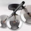 Lampa sufitowa do salonu grafitowe szklane klosze G9 ESTERA 6855 TK Lighting