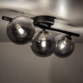 Lampa sufitowa do salonu grafitowe szklane klosze G9 ESTERA 6855 TK Lighting