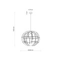 Lampa wisząca nowoczesna do salonu VENUS WOOD L 6888 TK Lighting