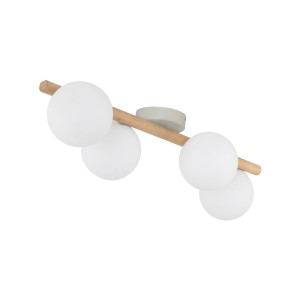 Lampa sufitowa drewniana ze szklanymi kloszami ESTERA WOOD G9 5769 TK Lighting