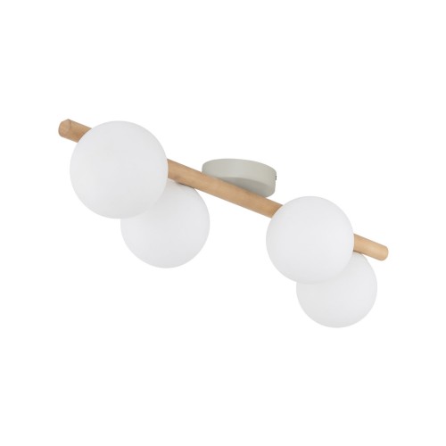 Lampa sufitowa drewniana ze szklanymi kloszami ESTERA WOOD G9 5769 TK Lighting