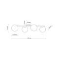 Lampa sufitowa drewniana ze szklanymi kloszami ESTERA WOOD G9 5769 TK Lighting