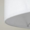 Lampa podłogowa UMBERTO gwint E27 moc 15W styl nowoczesny klosz tkanina | złoty 6637 TK lighting