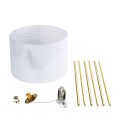 Lampa podłogowa UMBERTO gwint E27 moc 15W styl nowoczesny klosz tkanina | złoty 6637 TK lighting