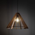 Lampa wisząca klosz w formie stożka klatki na E27 ERIS 6586 TK Lighting