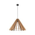 Lampa wisząca duża klosz drewniana klatka do salonu E27 ERIS 6611 TK Lighting