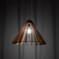 Lampa wisząca duża klosz drewniana klatka do salonu E27 ERIS 6611 TK Lighting