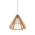 Lampa wisząca duża klosz drewniana klatka do salonu E27 ERIS 6611 TK Lighting