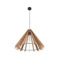 Lampa wisząca duża klosz drewniana klatka do salonu E27 ERIS 6611 TK Lighting