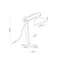 Lampka nocna w stylu skandynawskim ruchoma na E27 OSLO 5788 TK Lighting