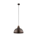 Lampa wisząca CAP BROWN styl rustykalny stalowy brązowy klosz 6926 TK Lighting