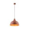 Lampa wisząca w modnym ceglanym kolorze, metalowy klosz 6927 TK Lighting