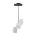 Lampa wisząca z białymi kloszami na rozecie CALISTO WHITE E27TK Lighting 6018 TK Lighting