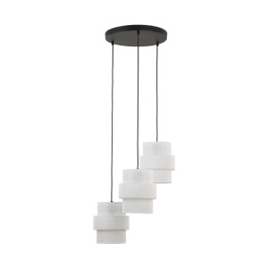 Lampa wisząca z białymi kloszami na rozecie CALISTO WHITE E27TK Lighting 6018 TK Lighting