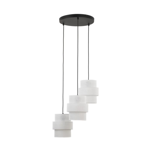 Lampa wisząca z białymi kloszami na rozecie CALISTO WHITE E27TK Lighting 6018 TK Lighting