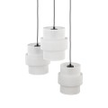 Lampa wisząca z białymi kloszami na rozecie CALISTO WHITE E27TK Lighting 6018 TK Lighting