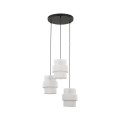 Lampa wisząca z białymi kloszami na rozecie CALISTO WHITE E27TK Lighting 6018 TK Lighting