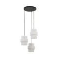 Lampa wisząca z białymi kloszami na rozecie CALISTO WHITE E27TK Lighting 6018 TK Lighting