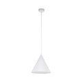 Lampa wisząca na E27 klosz metalowy stożkowy biały CONO 10008 TK Lighting