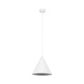 Lampa wisząca na E27 klosz metalowy stożkowy biały CONO 10008 TK Lighting