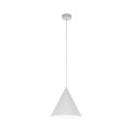 Lampa wisząca na E27 klosz metalowy stożkowy biały CONO 10008 TK Lighting