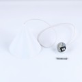 Lampa wisząca na E27 klosz metalowy stożkowy biały CONO 10008 TK Lighting