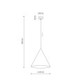 Lampa wisząca biały stożek CONO na gwint E27 10009 TK Lighting