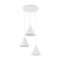 Lampa wisząca CONO E27  Biały - klosz stal lakierowana 10012 TK Lighting