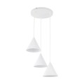 Lampa wisząca CONO E27  Biały - klosz stal lakierowana 10012 TK Lighting