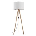 Lampa podłogowa trójnóg z białym abażurem na E27 GRAND 16007 TK Lighting