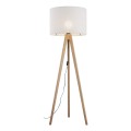 Lampa podłogowa trójnóg z białym abażurem na E27 GRAND 16007 TK Lighting
