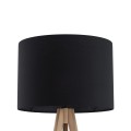 Lampa podłogowa trójnóg drewniany z czarnym abażurem GRAND 16008 TK Lighting