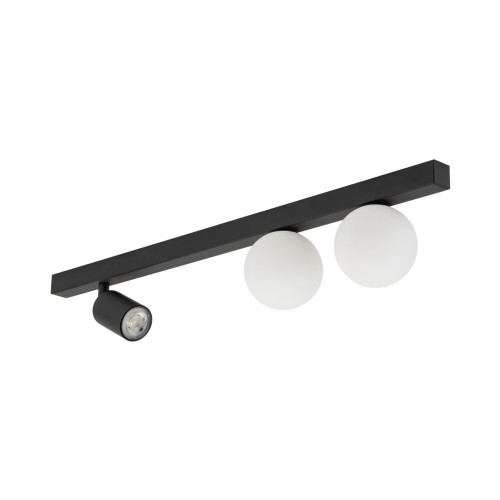 Lampa sufitowa z dwoma kloszami ze szkła i ruchomym spotem 10001 TK Lighting