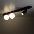 Lampa sufitowa z dwoma kloszami ze szkła i ruchomym spotem 10001 TK Lighting