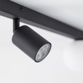 Lampa sufitowa z dwoma kloszami ze szkła i ruchomym spotem 10001 TK Lighting