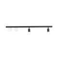 Lampa sufitowa VOX gwint GU10/G9 moc LED 10W+6W styl minimalistyczny szklany klosz | czarny 10002 TK lighting